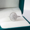 1ct Natural Diamond 18k Gold Engagement Ring - 10US07